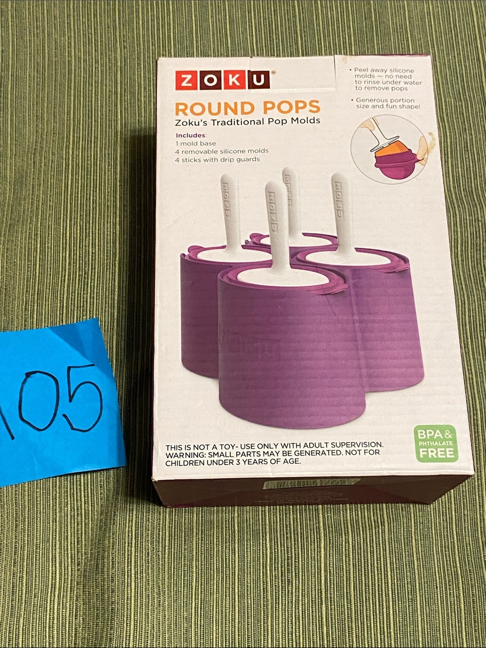 Purple Round Pops Traditional Pop Molds